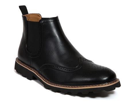 Wingtip Chelsea Boots + FREE SHIPPING .